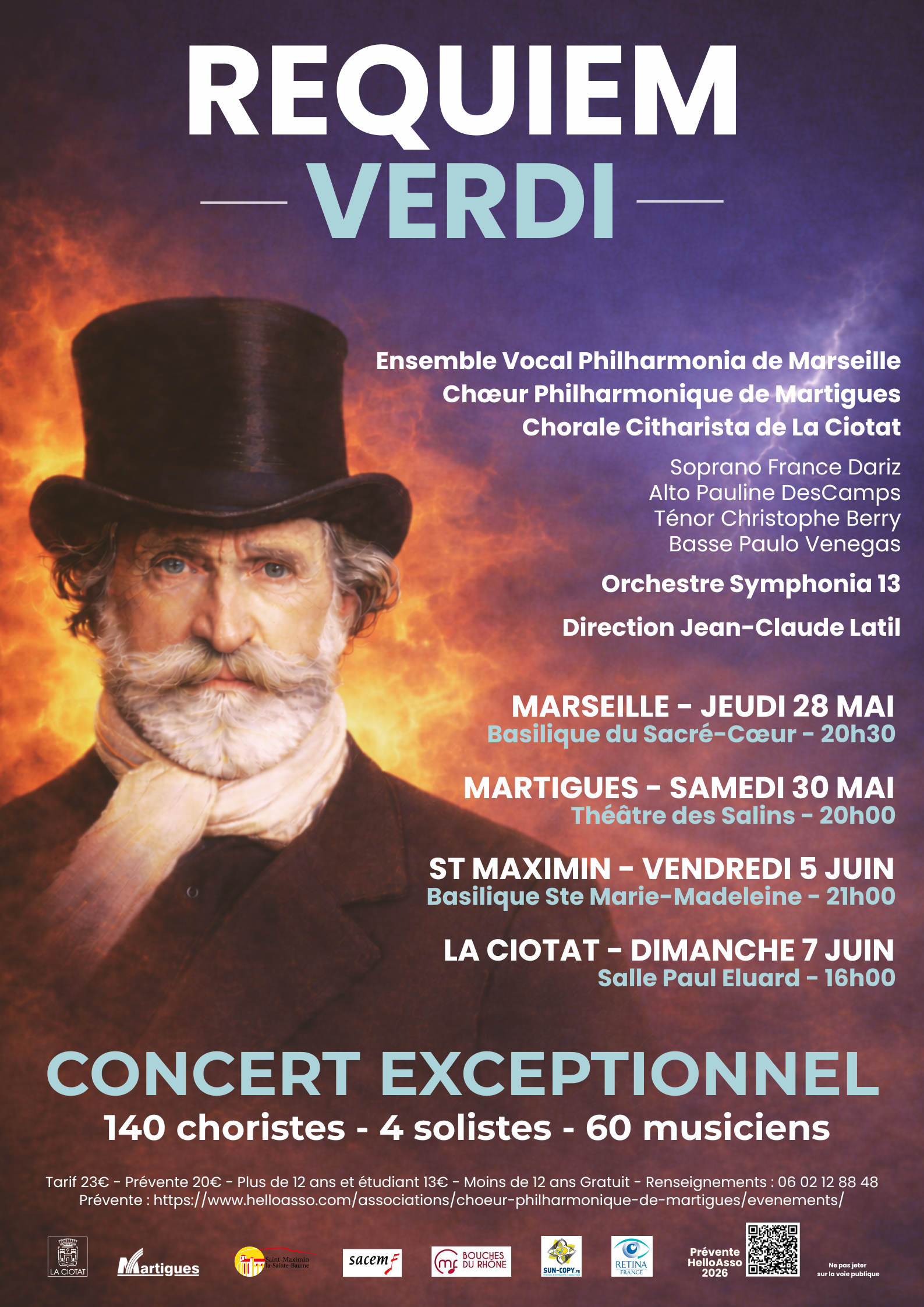 Affiche Requiem de Verdi